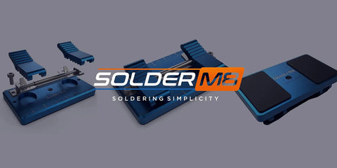 All Metal Soldering Jig For LED Strip Lights With Heavy Duty Magnetic Clamp Nano Suction Pads Built In Metric Ruler On Base