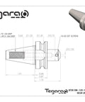 Premium BT30 End Mill Tool Holder Set In Two Pack Featuring One Eighth Inch Bore And Short Length Delivers Dead Nuts True Grip Straight Off The Rack For Serious CNC Operators Demanding Zero Play Daily - technical drawing with dimensions and design details.
