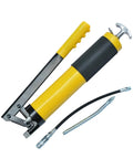 Heavy Duty Manual Grease Gun Hand Operated Oiling Tool With 10000 PSI Pump And 10 Inch Flex Hose Industrial Grade