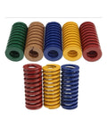 Premium Copper Round Plates 5 Pack Solid Brass Alternative Industrial Grade Spring Hardware in various colors stacked.