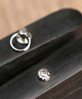 Close-up of 17mm Fan Rivet Nuts And Fasteners Kit For Hand Fans Repair showing high strength copper rivet on fan shaft
