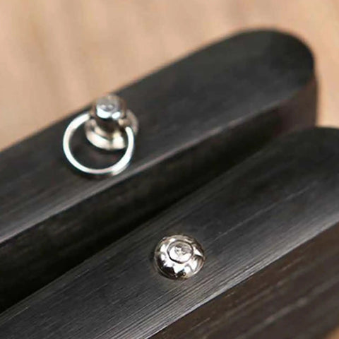 Close-up of 17mm Fan Rivet Nuts And Fasteners Kit For Hand Fans Repair showing high strength copper rivet on fan shaft