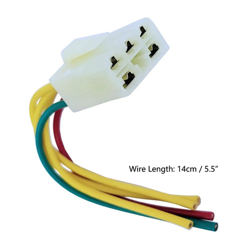 2 Pieces 5 Pin Voltage Regulator Wiring Harness Rectifier Cable Kit For CBF 600 And CBF 400 Motorcycle Models Beefed Up Power Stable Supply Plug And Play Install Durable Reliable Electrical Connection