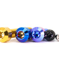 Aviation Grade Titanium Cone Head Screws Torx Anti Theft 4 Pack M4 M5 M6 M8 Burnt Blue CNC Machined in various colors and sizes