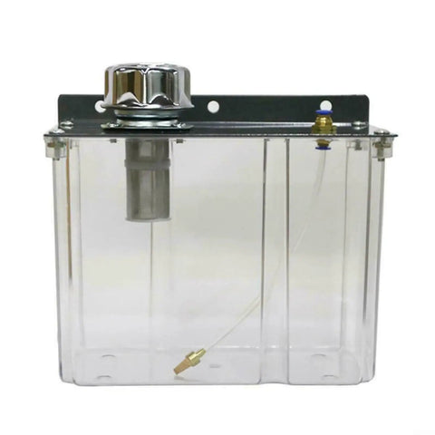 Robust Machine Tool Cooling Sprayer With Adjustable Flow Dial And Pressure Regulator For Precision Oil Mist Lubrication and clear tank design.