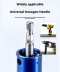 Universal hexagon handle for 3 In 1 Electric Drill Pipe Extractor Kit for removing broken pipes, rusted faucet bolts, damaged valves.