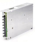Rock Solid 48V Switching Power Supply Delivering Smooth 150 Watt Output Plus Reliable 3.3 Amp Single Channel DC Adapter side view.