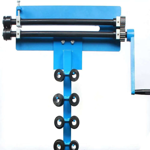 Heavy Duty Sheet Metal Bead Roller Machine With 6 Die Sets Rotary Beading Bender For 1.2 mm 18 Gauge Steel 457 mm Throat Depth