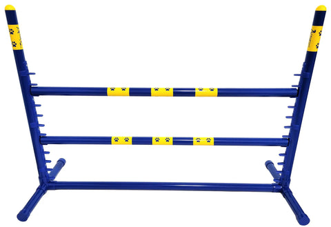 Fixed Base Dog Agility Jump Hurdle Built Tough From Heavy Duty 1.25 Inch PVC Indoor Or Outdoor Training Gear Lightweight Yet Durable Weatherproof Obstacle For All Size Dogs