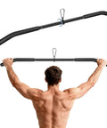 39.7-Inch Lat Pulldown Bar With 360-Degree Rotation And Rubber Handle used for strength training exercise