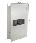 In Wall Safe For Home Or Biz With LED Keypad And Two Manual Override Keys Big Interior For Cash Jewelry Passports And More Discreet Hidden Safe