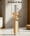 Beefed-Up AD5X All-Metal Hotend Kit with 2" x 0.4" x 0.5" gold component, labeled product size
