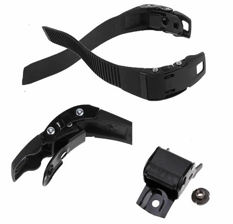 2 Pack Inline Skate Buckle Replacements With Energy Straps Screws And Nuts, PVC durable for inline, quad, speed skates