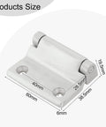 Heavy Duty Industrial Door Hinge For Mechanical Equipment Crafted From Grade 304 Stainless Steel With Protective Coating Delivers Heat Resistance Smooth Operator Action And Ridiculous Strength Built Like A Tank For Any Serious Workshop, 60mm x 40mm size.