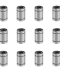 Pack of 12 LM8UU Linear Motion Ball Bearings 8mm ID 15mm OD 24mm Length with 4 Rows Steel Balls for CNC Machines and 3D Printers