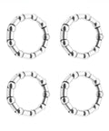 Four Pack Bicycle Crank Bearing Retainer Set With 8mm Ball Bearings Five Sixteenth Inch And Nine Balls Each Replacement