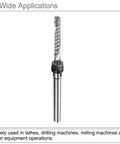 ER11A Router Collet Chuck Extension Rod, 12mm Shank, 100mm Length, Five Inch Total, One Half Inch Diameter, CNC Milling Tool Holder