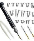 Must Have Eyeglass Repair Kit With S2 Steel Precision Screwdriver And 15 Screw Sizes For Quick At Home Fixes Durable Glasses Repair Tool Set
