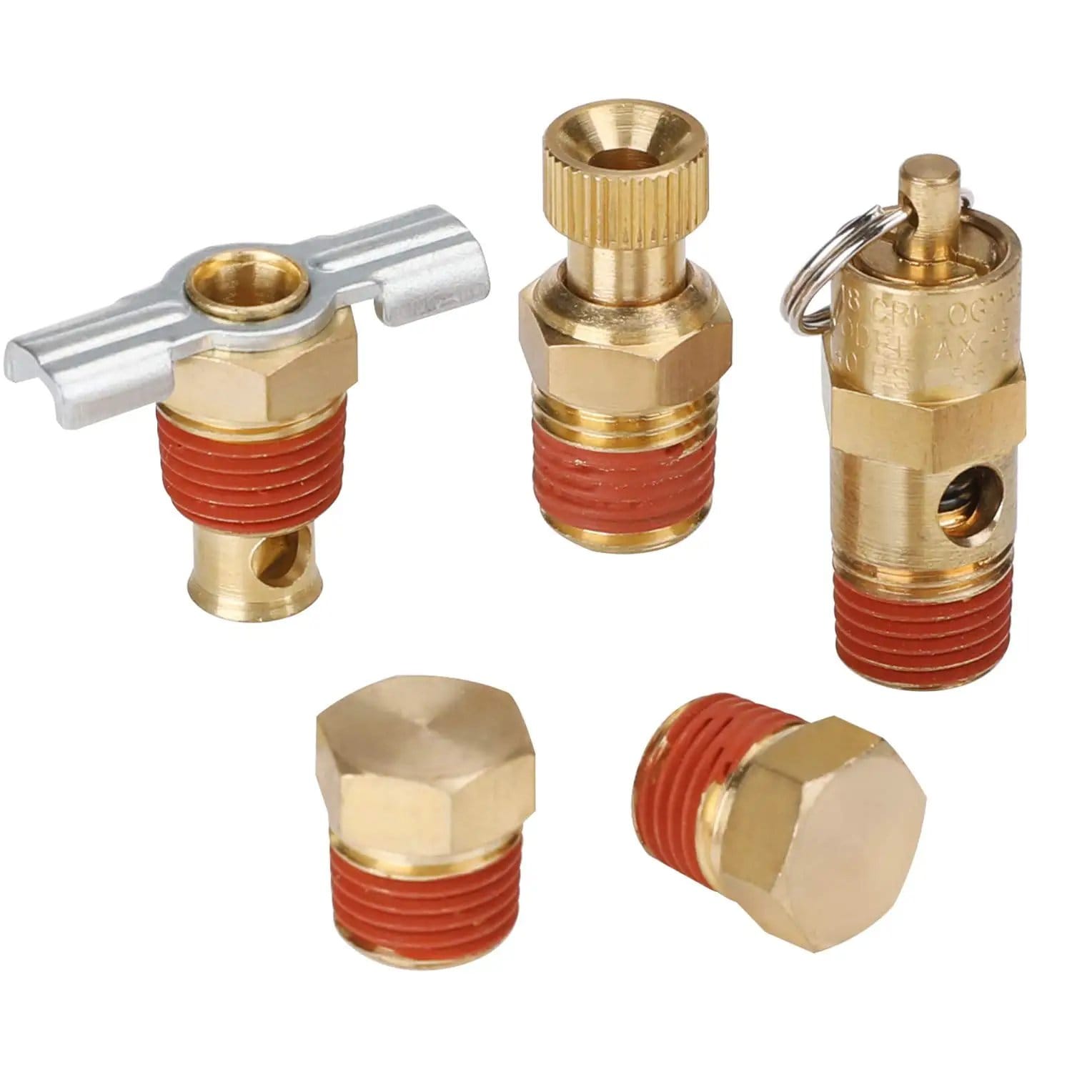 Five Piece Compressor Air Tank Fittings Kit | Efficient