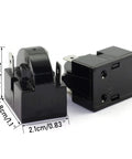 Fridge Compressor Starter Relay Kit 4.7 Ohm 3 Pin PTC Relay With Overload Protector Replacement Pack for Refrigerators close-up