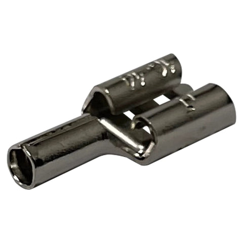 High Temperature Non Insulated Female Spade Connectors Set For 16 To 14 Gauge Quick Disconnect One Quarter Inch Tab 100 Piece