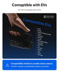 Hand holding a Heavy Duty NACS To CCS Electric Vehicle Adapter for Tesla Supercharger V3 and V4, showcasing EV compatibility.