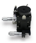 Motorized Rotary Positioning Stage XZR40-R with micrometer manual displacement for optical alignment, top view