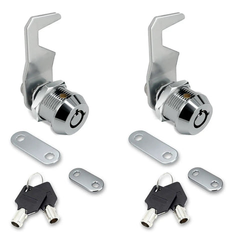 Five Eighth Inch Toolbox Lock With Keys Keyed Alike Tubular Cam Lock Zinc Alloy Heavy Duty Durable Cabinet Lock in pairs with bolts