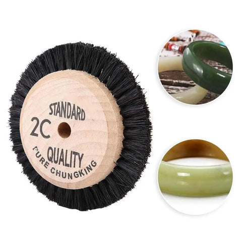 Built Like a Tank Heavy Duty Jewelry Polishing Buffing Wheel With Durable Bristle Hair Brush for Bench Grinder, 65-68mm