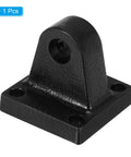 Beefy Durable Pneumatic Cylinder Foot Flange Mounting Bracket 45x45x46mm black steel rear mount with pivot clevis