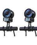Two Pack Portable Stroller Fans With Extendable Tripod Clip Four Speed 6600rpm USB Rechargeable Mini Handheld Fans