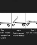 Heavy Duty Flatbed Cart With Steel Platform Dolly And Wheels for Home Office and Warehouse, All-Purpose Workhorse Transporter With Anti Slip Deck, Built Tough For Hauling Luggage, Boxes, Groceries And Gear, folding steps