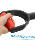 Durable Plastic Shovel Handle Replacement D Spade Grip for garden tools with ergonomic non-slip design being held