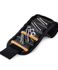 Magnetic Wristband For Holding Screws Nails Drill Bits Bolts And Small Tools Breathable Mesh Arm Band With Strong Magnets Ideal For Construction DIY Mechanics Roofers And Handy Men And Women, black mesh wristband holding screws and drill bits