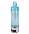 Hydrogen Water Bottle With Sprayer For Direct Inhalation Portable 400ml hydrogen-rich cup with blue lid and transparent body