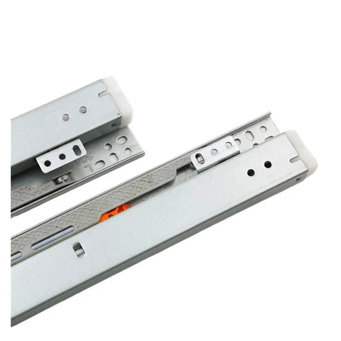 Close-up of Side Mount Ball Bearing Drawer Slides 200mm For Furniture And Cabinets Smooth Quiet Glide Floor Mounting Steel