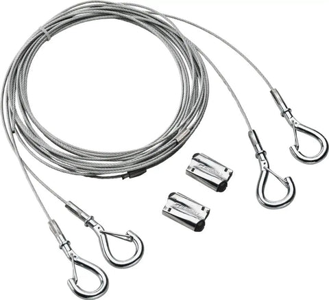 Ten Foot Beefy Aircraft Cable With Hooks Hanging Suspension Kit For Indoor LED High Bay Lights Heavy Duty Steel Wire Cord