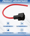 Close-up of Premium Heavy Duty One Pin Pigtail Plug Harness With 10 Awg Wire For C62B1 Ce1017BF Ket Mg640 Connectors, showcasing quality and design