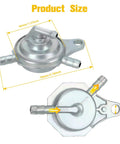GY6 Vacuum Fuel Pump Petcock 3 Port Replacement For 50cc 125cc 150cc Engines Must Have For Most Chinese Scooters dimensions