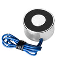 12V DC Electric Lifting Magnet Workhorse With 180N Peak Force Compact Solenoid Electromagnet For Lifting And Holding Small Parts 135N Holding Force Durable Iron Build 24 Cm Wire
