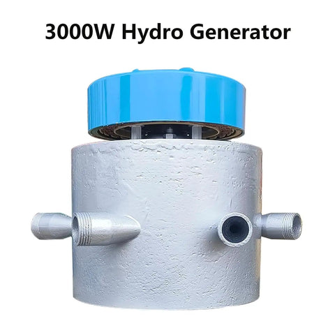 Beast 3000W Water Turbine Generator For Off Grid Outdoor Use Portable Micro Hydro System With 6 PVC Pipes 50mm 220V