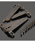 Rotating Concealed Cabinet Hinges 61mm Hidden Door Hardware 2 Pack Easy Install Heavy Duty Load Bearing Smooth Pivot for Cabinets