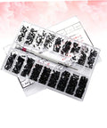 Two Piece Miniature Screw Set With 18 Different Sizes Flat Head And Round Head Tiny Screws For Glasses And Crafts featured