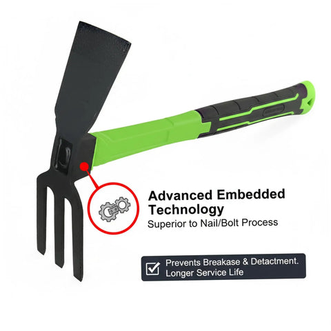 Heavy Duty Beast 16.9 Inch Double Sided Garden Pick Axe with Non Slip Handle for Digging Weeding Loosening Soil showcasing advanced technology