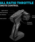 Remote control for High Speed 1:24 Scale RC Drift Car with labeled buttons and steering wheel