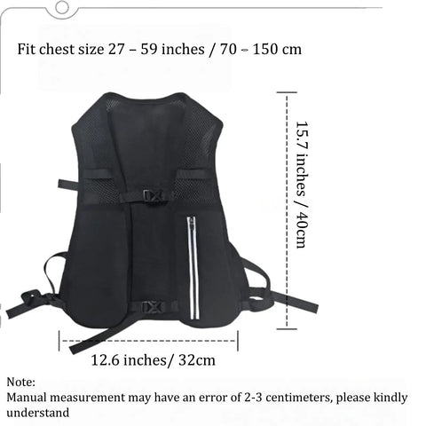 Hydration Chest Pack Dope For Trail Cycling And Racing Water Bladder Bag Daypack, front view, grey with secure zipper pocket