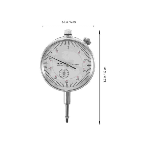 Pro Grade Bore Gauge With Magnetic Base Stand For Precision Measuring 0 To 10 Mm Range High Resolution 0.01 Mm Digital Dial Centesimal Dial Shockproof Precision Pointer For Comparators, 0-10 mm gauge front view