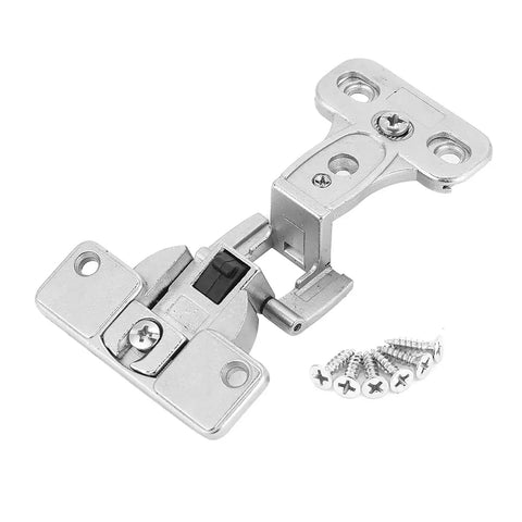 270 Degree Zinc Alloy Folding Hinge For Furniture Doors, Heavy Duty Removable Hardware with screws, angled view