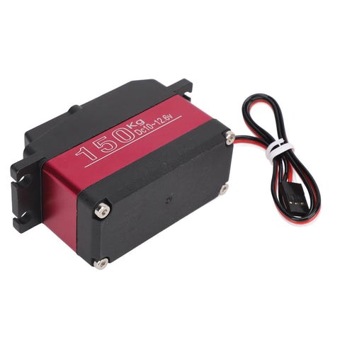 Heavy Duty DS51150 Digital Servo delivering rock solid one hundred fifty kilogram torque in a compact lightweight design.