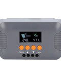 Heavy Duty Boost Mppt Solar Controller 10 Amp 24 Volt 72 Volt with display and buttons for easy operation.